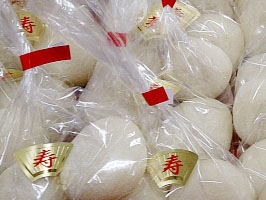 結婚式披露宴やお祝い事に寿餅画像