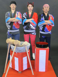 餅つき大阪こがね会　三名の画像